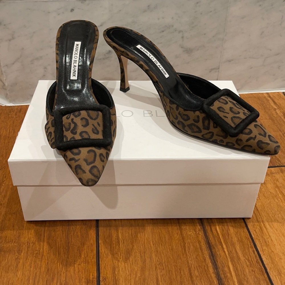 Manolo Blahnik Maysalebi Mule Heel 70mm